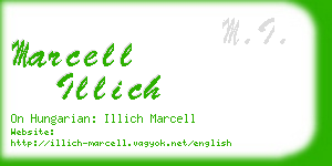 marcell illich business card